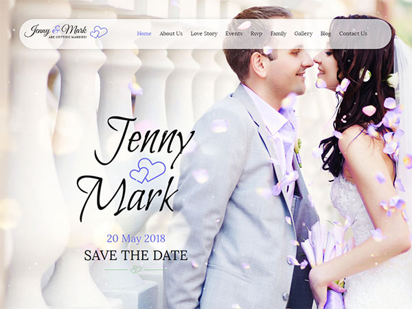 美观大气的婚庆网站html单页模版