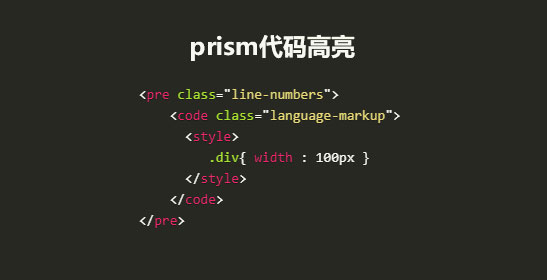 prism代码高亮插件