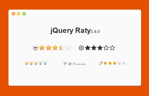 jQuery评星插件raty2.8.0