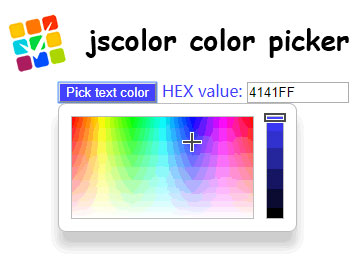 网页拾色器插件jscolor