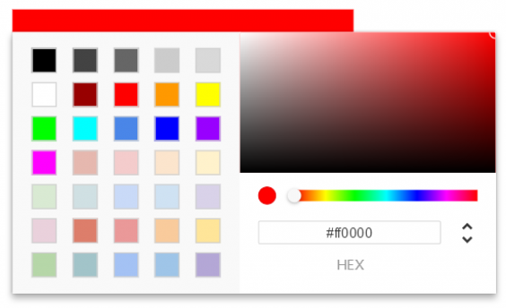 HTML5原生js颜色选择器插件
