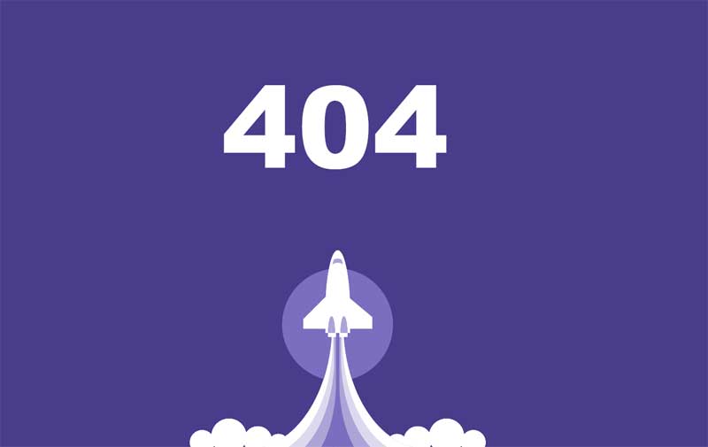 css3火箭发射图形404页面特效