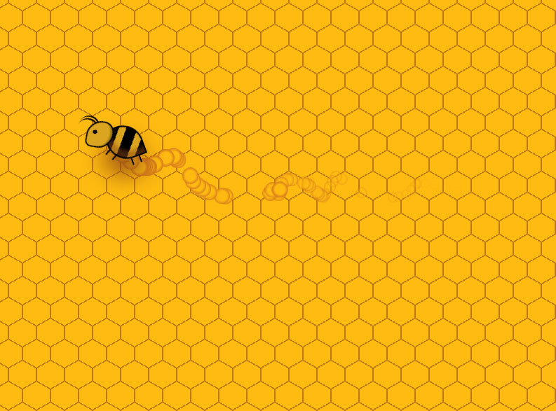 蜂巢里的小蜜蜂光标特效