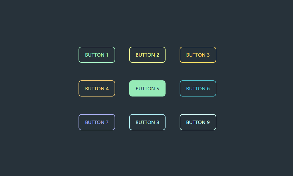 9款纯CSS3鼠标滑过彩色动画按钮特效代码