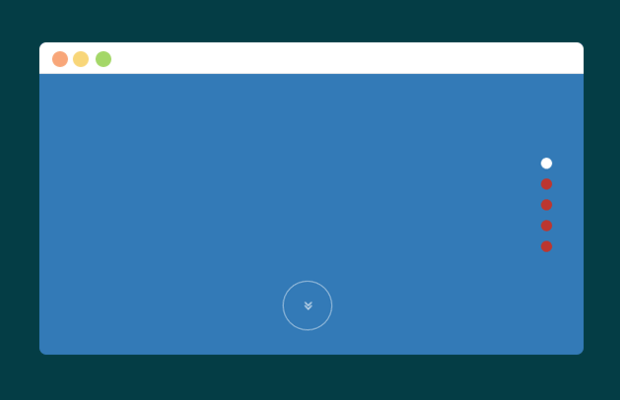 CSS3 纵向滚屏翻页，支持键盘，鼠标滚轮操作